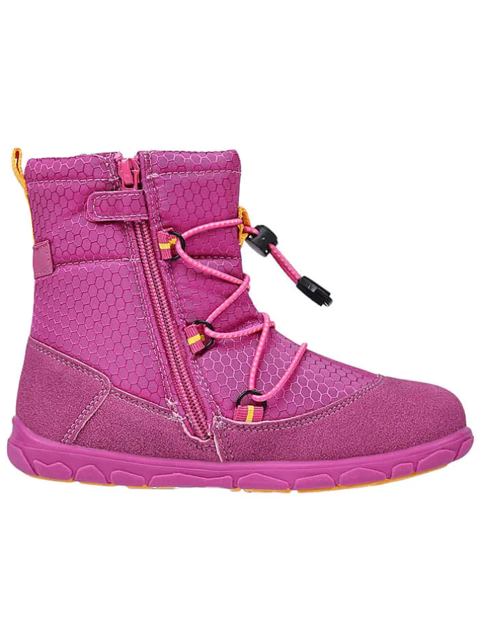 Leren barefootboots roze