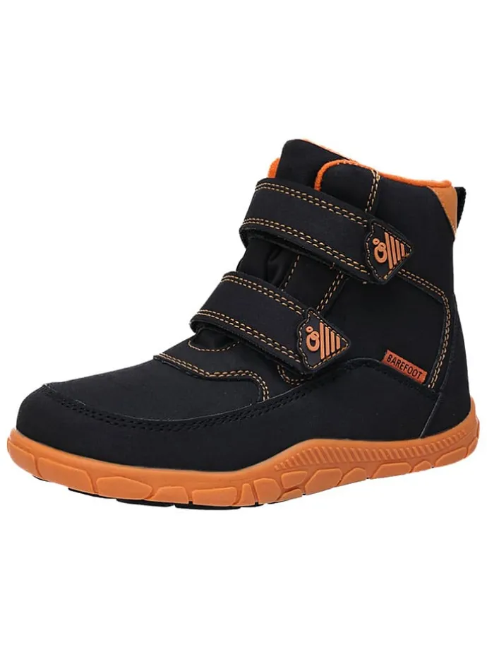Leren barefootboots zwart