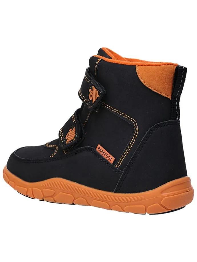 Leren barefootboots zwart