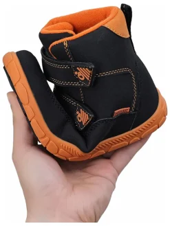 Leren barefootboots zwart