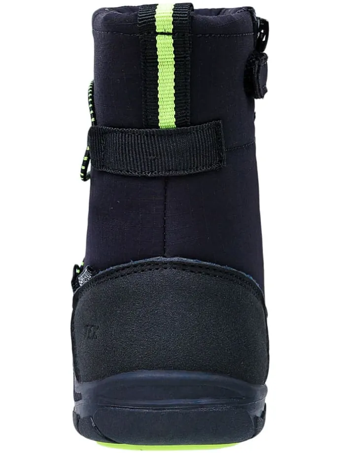 Leren barefootboots zwart