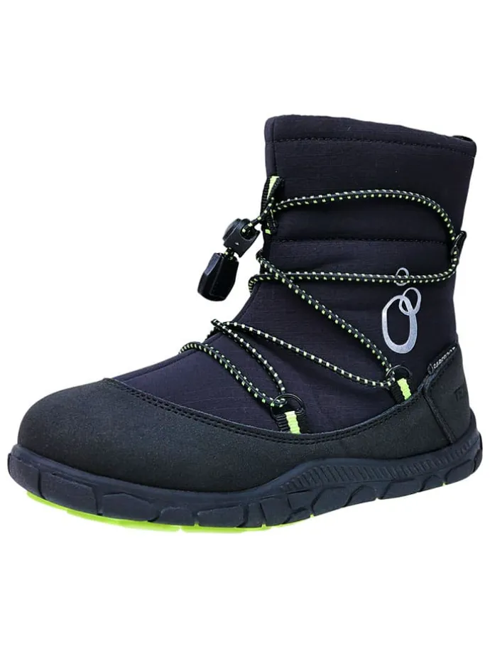 Leren barefootboots zwart