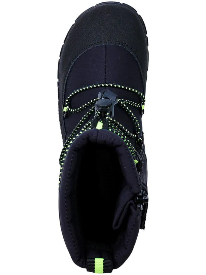 Leren barefootboots zwart