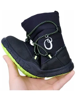 Leren barefootboots zwart