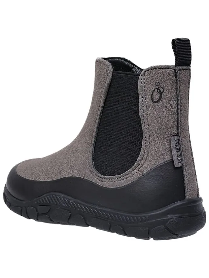 Leren barefootchelseaboots grijs