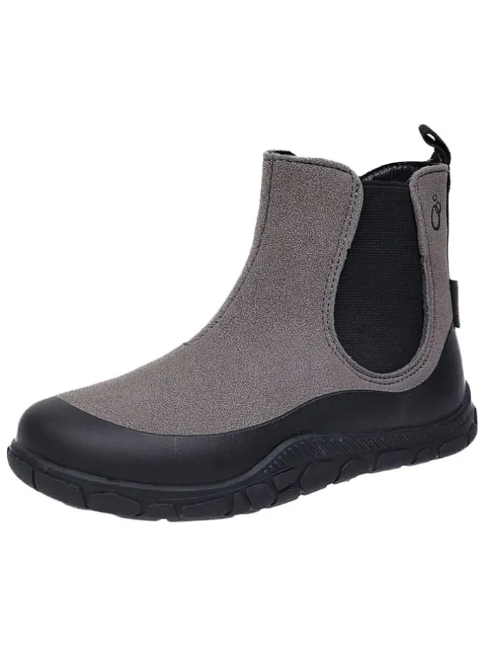 Leren barefootchelseaboots grijs