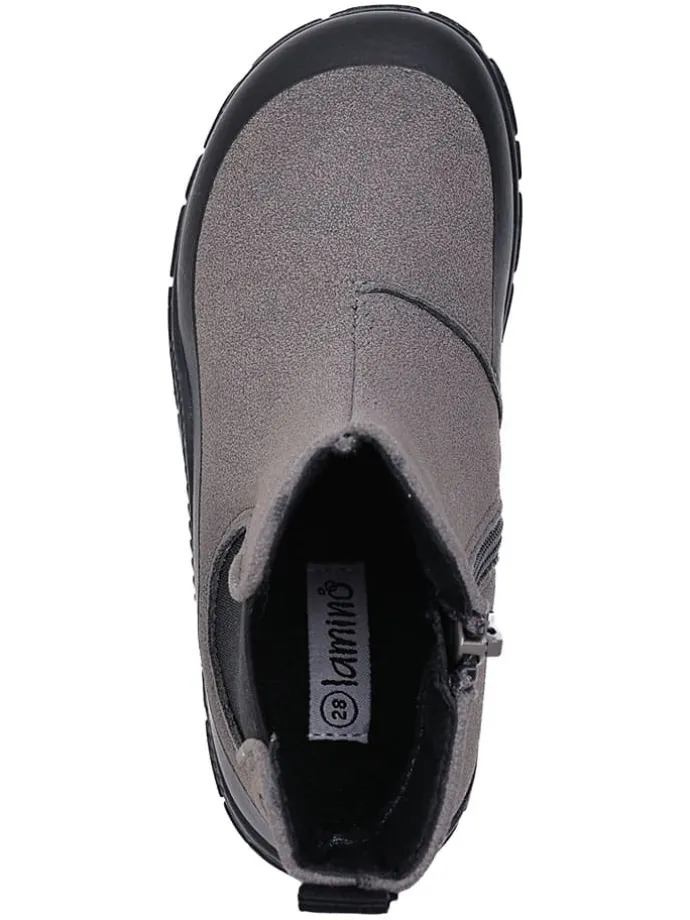 Leren barefootchelseaboots grijs