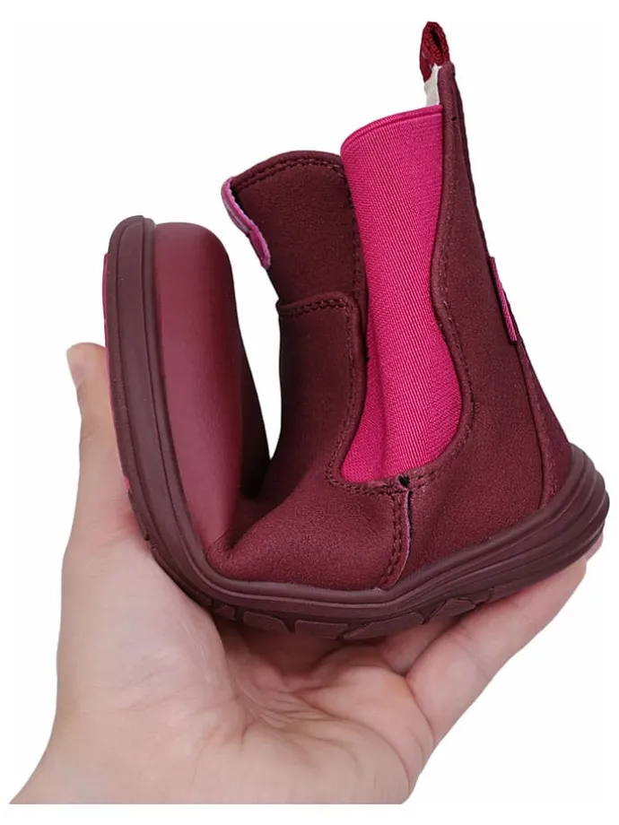 Leren barefootchelseaboots rood