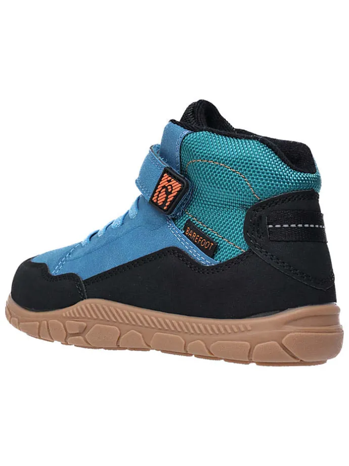 Leren barefootschoenen blauw