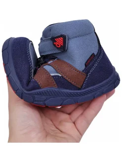 Leren barefootschoenen blauw