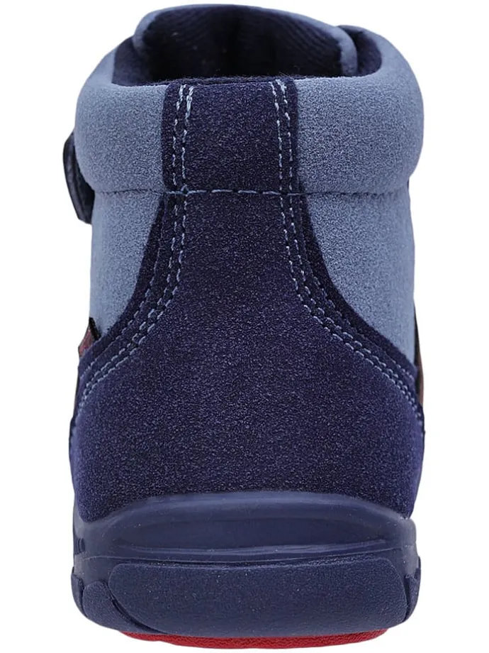 Leren barefootschoenen blauw