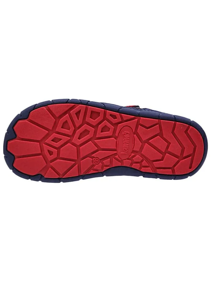 Leren barefootschoenen blauw