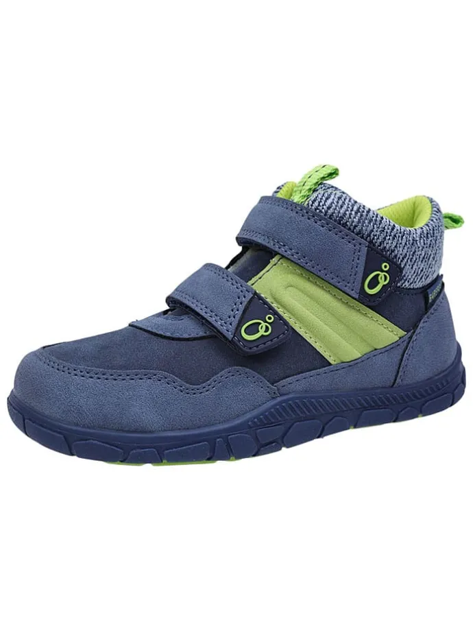 Leren barefootschoenen blauw