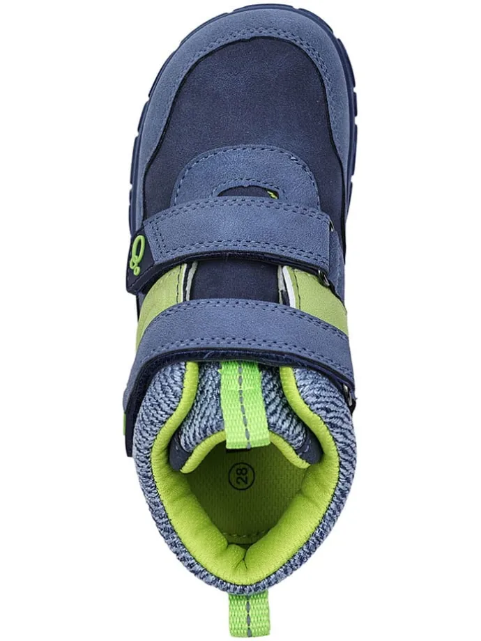 Leren barefootschoenen blauw