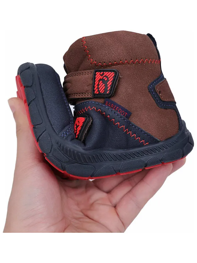 Leren barefootschoenen bruin