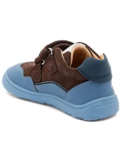 Leren barefootschoenen donkerblauw