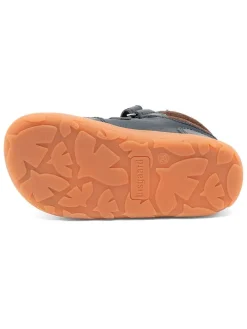 Leren barefootschoenen donkerblauw