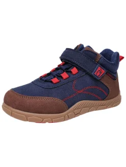 Leren barefootschoenen donkerblauw