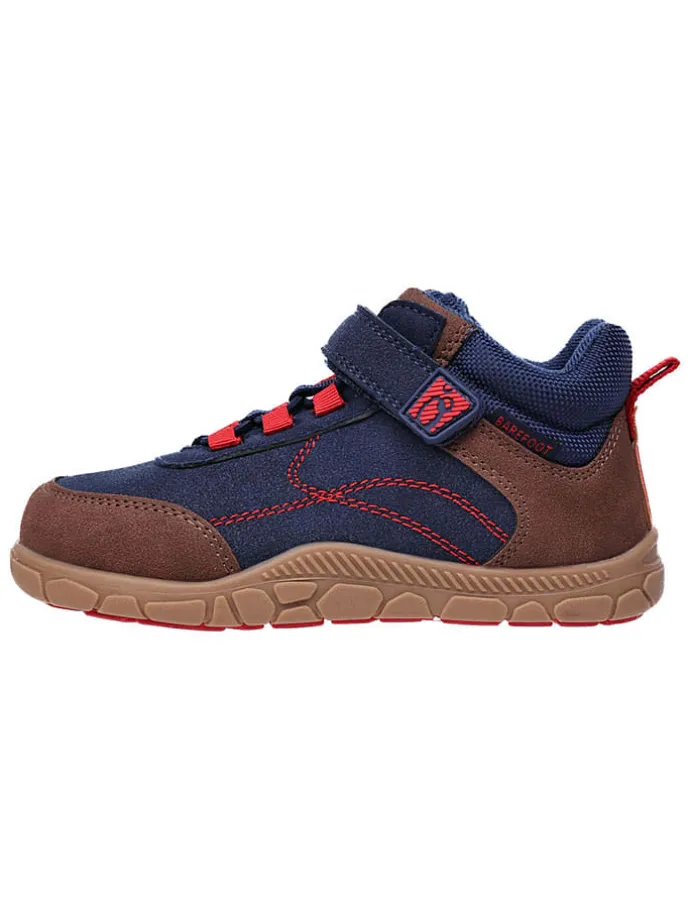 Leren barefootschoenen donkerblauw