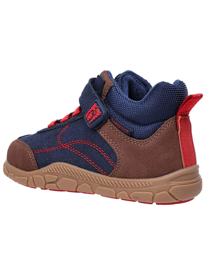 Leren barefootschoenen donkerblauw