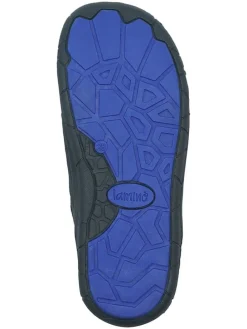 Leren barefootschoenen donkerblauw