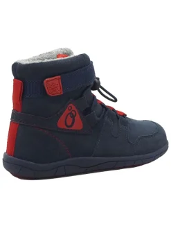 Leren barefootschoenen donkerblauw