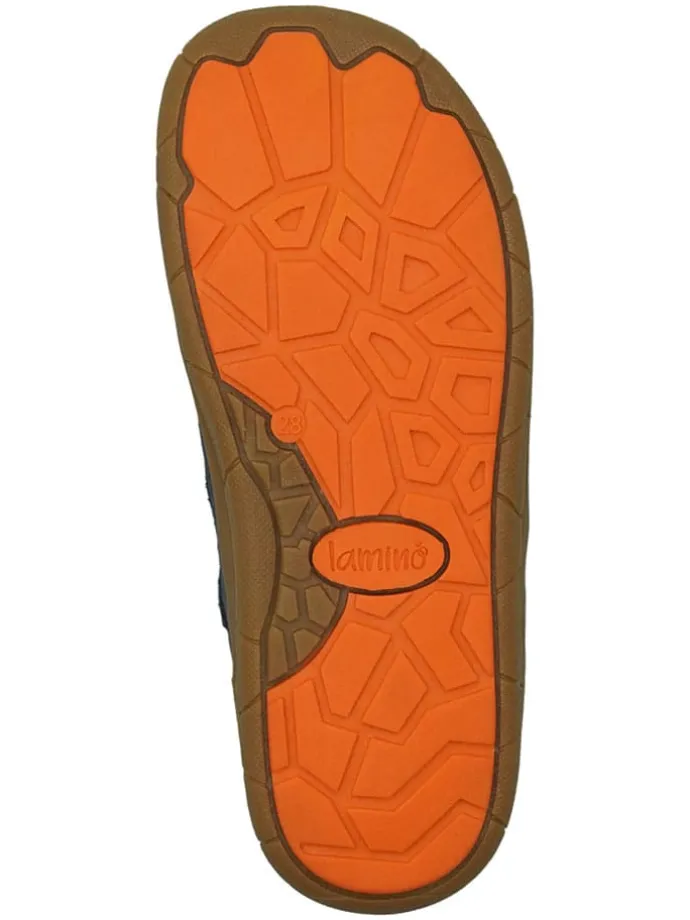 Leren barefootschoenen donkerblauw