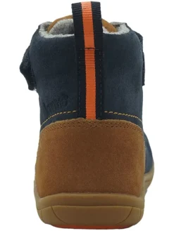 Leren barefootschoenen donkerblauw