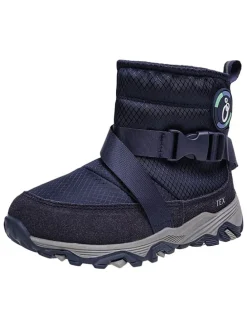 Leren barefootschoenen donkerblauw