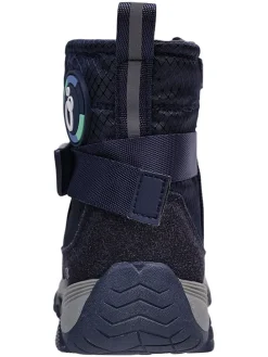 Leren barefootschoenen donkerblauw