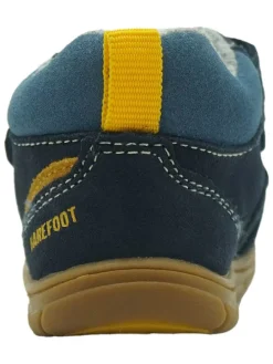 Leren barefootschoenen donkerblauw