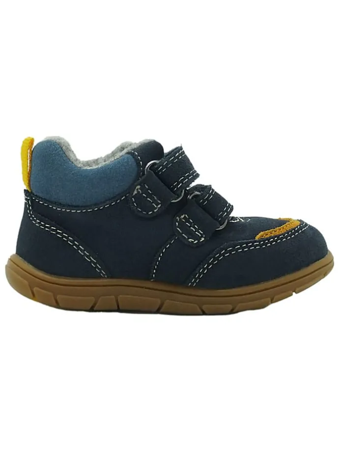 Leren barefootschoenen donkerblauw