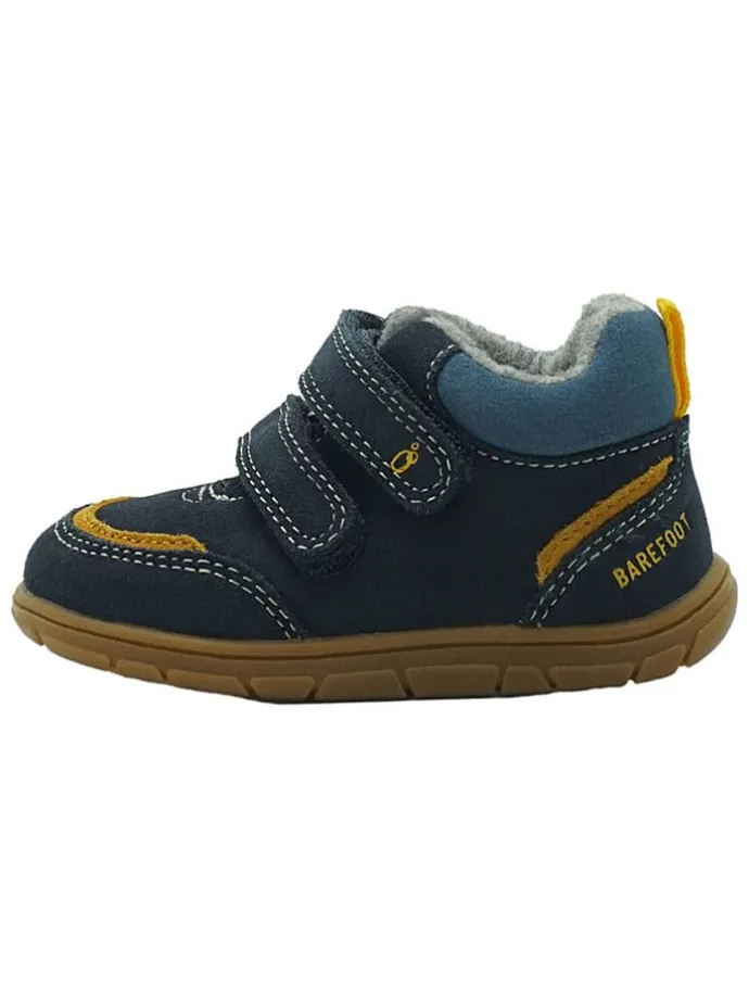 Leren barefootschoenen donkerblauw