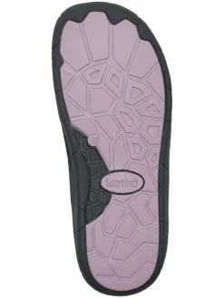 Leren barefootschoenen donkerblauw/lichtroze