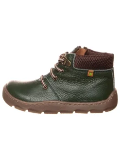 Leren barefootschoenen groen