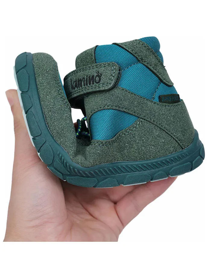 Leren barefootschoenen groen
