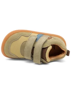 Leren barefootschoenen kaki
