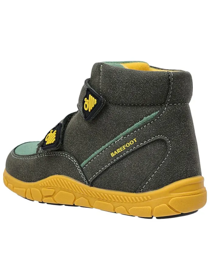 Leren barefootschoenen kaki