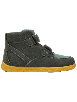 Leren barefootschoenen kaki