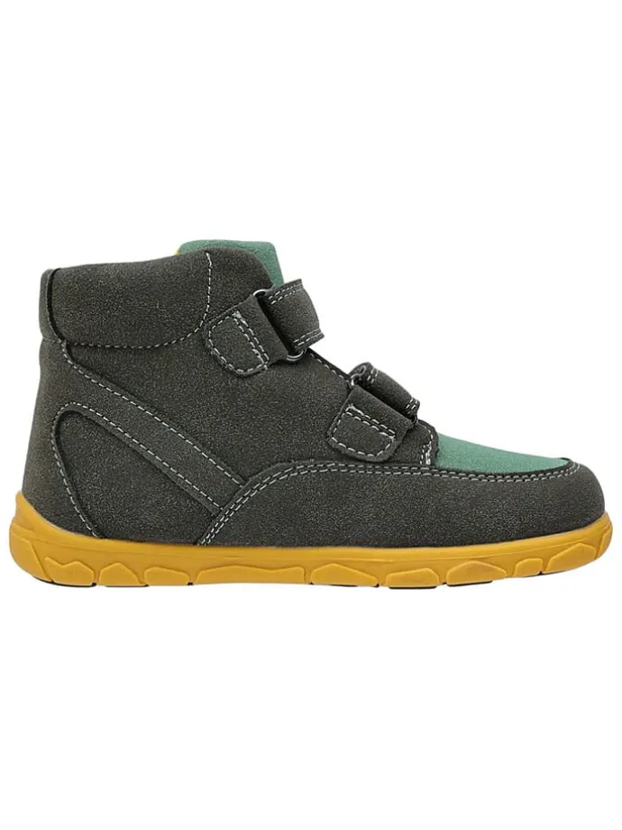 Leren barefootschoenen kaki