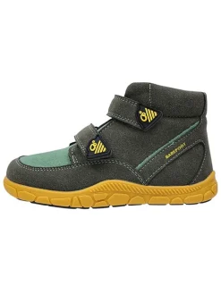 Leren barefootschoenen kaki