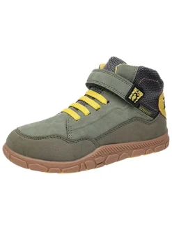 Leren barefootschoenen kaki