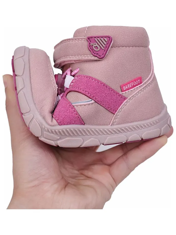 Leren barefootschoenen lichtroze