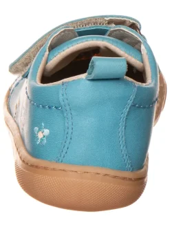 Leren barefootschoenen lichtblauw
