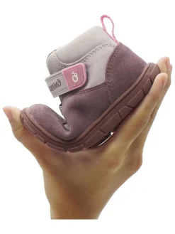 Leren barefootschoenen paars