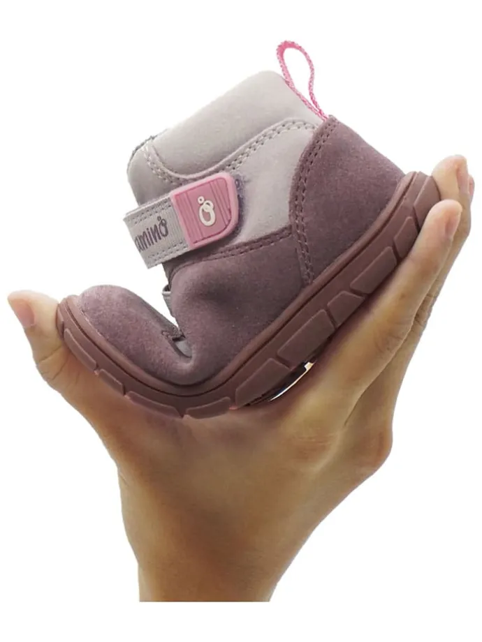 Leren barefootschoenen paars