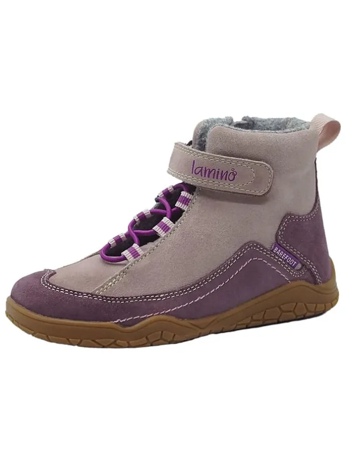 Leren barefootschoenen paars