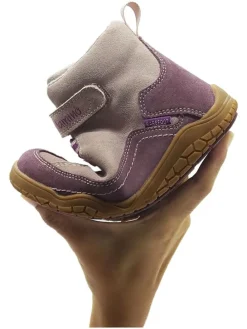 Leren barefootschoenen paars