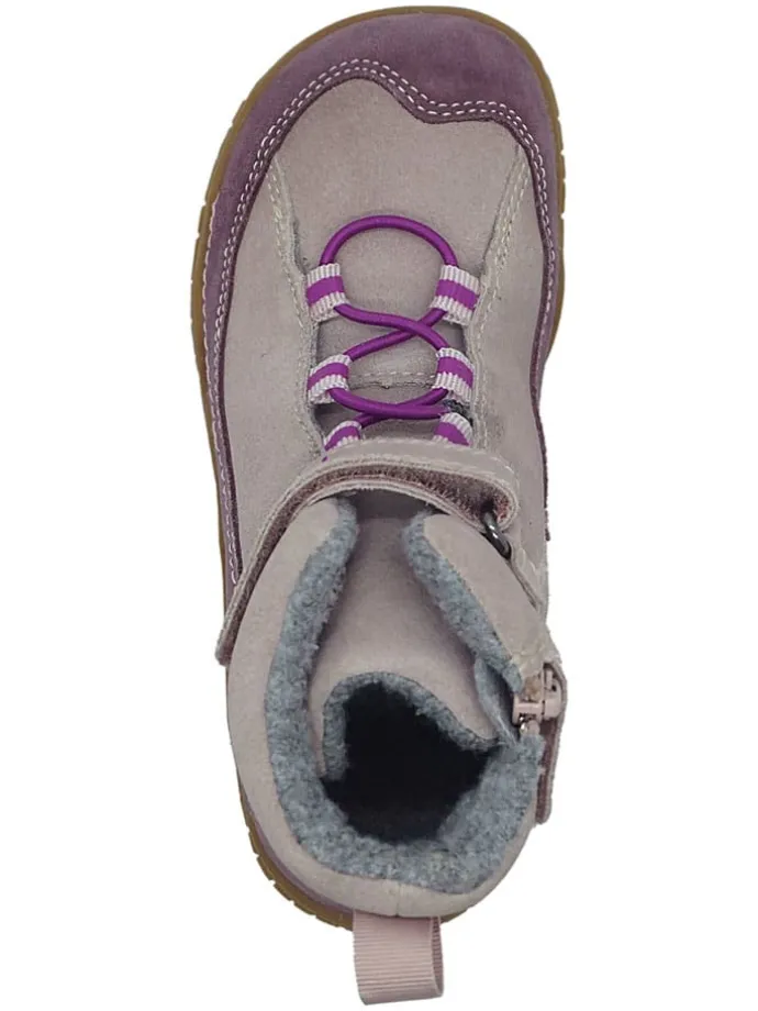 Leren barefootschoenen paars