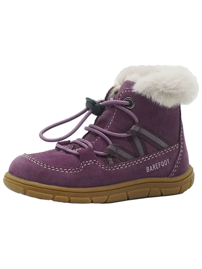 Leren barefootschoenen paars